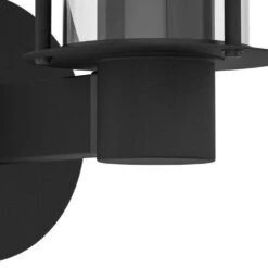 EGLO Chiappera Wandlamp Buiten - E27 - 22,5 cm - Zwart/Wit -Winkel Voor Woonverlichting 1000070109 0102