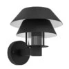 EGLO Chiappera Wandlamp Buiten - E27 - 22,5 cm - Zwart/Wit -Winkel Voor Woonverlichting 1000070109
