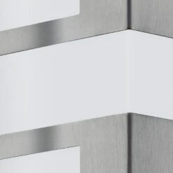 EGLO Ralora - Buitenverlichting - Wandlamp - 3 Lichts - LED - RVS -Wit -Winkel Voor Woonverlichting 1000070415 0101