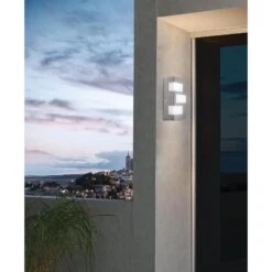 EGLO Ralora - Buitenverlichting - Wandlamp - 3 Lichts - LED - RVS -Wit -Winkel Voor Woonverlichting 1000070415 0104