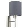 EGLO Pasteri - Wandlamp - 1 Lichts - Nikkel-Mat - Grijs -Winkel Voor Woonverlichting 1000070450