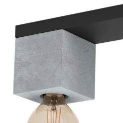 EGLO Prestwick 3 Plafondlamp - E27 - 49 cm - Zwart/Grijs -Winkel Voor Woonverlichting 1000070546 0102