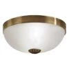 EGLO Imperial - Plafondlamp - 2 Lichts - Ø310mm. - Brons - Wit 1 EGLO Imperial - Plafondlamp - 2 Lichts - Ø310mm. - Brons - Wit -Winkel Voor Woonverlichting 1000070565