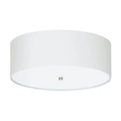 EGLO Pasteri - Plafondlamp - 3 Lichts - ø475 mm. - Nikkel-Mat - Wit
