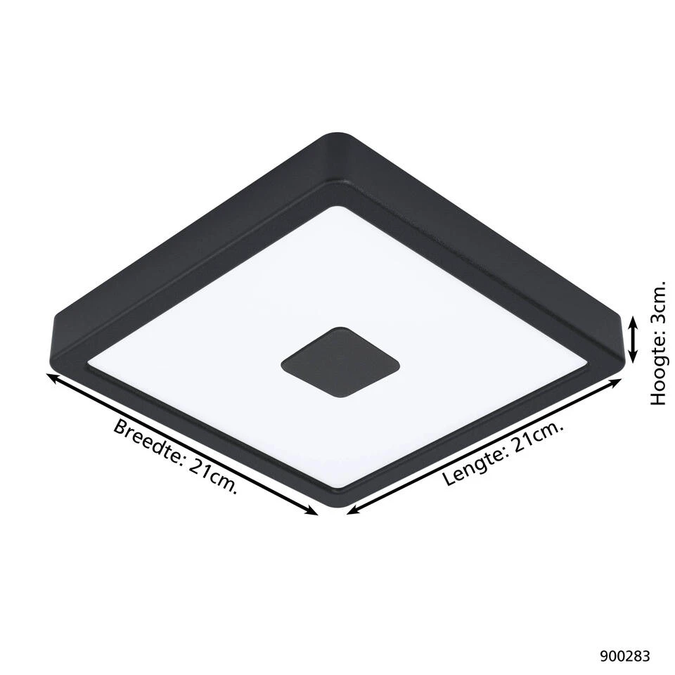 EGLO Iphias 2 Opbouwlamp Buiten - LED - 21 cm - Zwart/Wit 6 EGLO Iphias 2 Opbouwlamp Buiten - LED - 21 cm - Zwart/Wit - Afbeelding 4