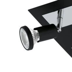 EGLO Sarria - Spot - 4 Lichts - Zwart, Chroom 8 EGLO Sarria - Spot - 4 Lichts - Zwart, Chroom -Winkel Voor Woonverlichting 1000070975 0102