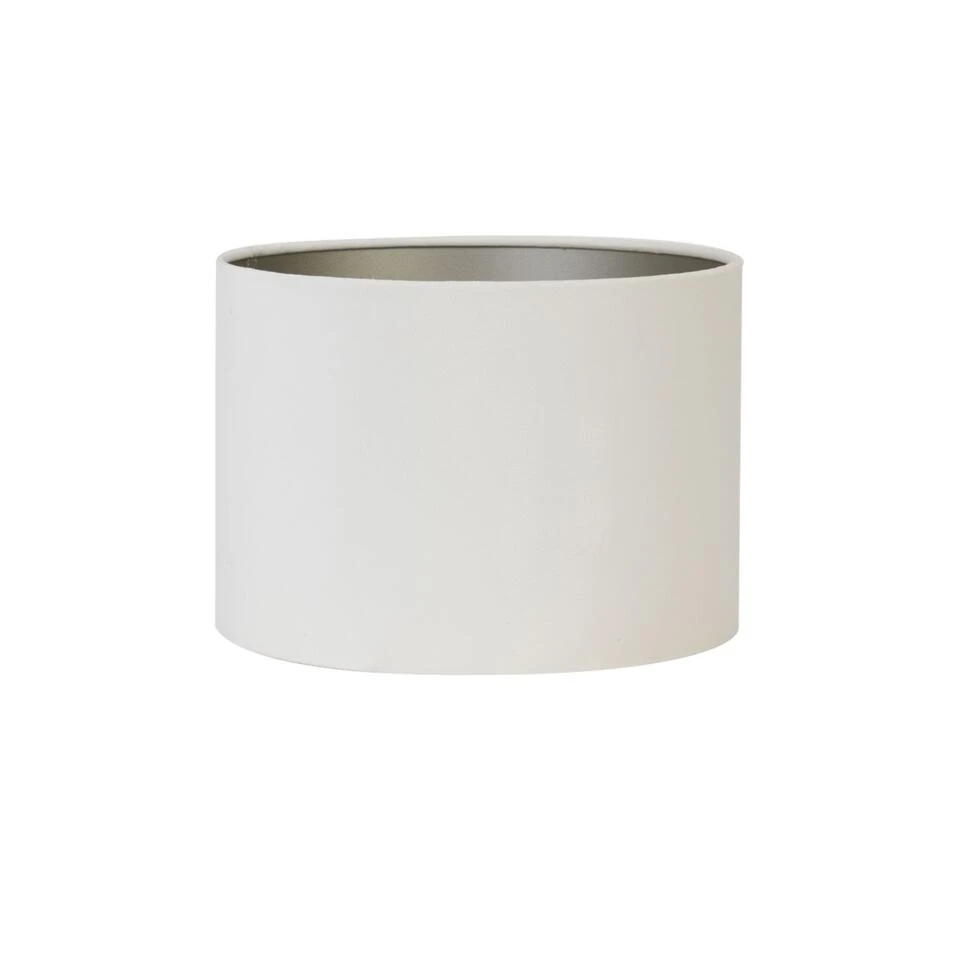 Cilinder Lampenkap Velours - Wit - Ø40x30cm 3 Cilinder Lampenkap Velours - Wit - Ø40x30cm