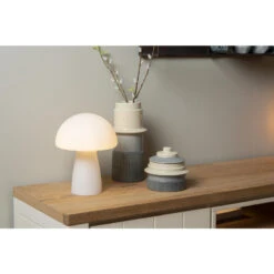 Lucide FUNGO Tafellamp - Opaal -Winkel Voor Woonverlichting 1000073069 0101