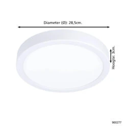 EGLO Argolis 2 Opbouwlamp - LED - Ø 28,5 Cm - Wit -Winkel Voor Woonverlichting 1000076775 0103