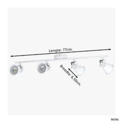 EGLO Seras 1 Spot - GU10 - 77 Cm - Wit 7 EGLO Seras 1 Spot - GU10 - 77 Cm - Wit -Winkel Voor Woonverlichting 1000076778 0103