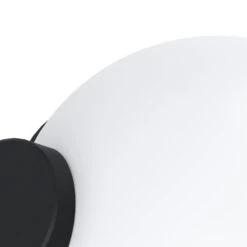 EGLO Rubio Wandlamp Buiten - Sensor - E27 - 17 cm - Sensor - Zwart/Wit -Winkel Voor Woonverlichting 1000076833 0102