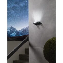 EGLO Brianza Wandlamp Buiten - LED - 5 Cm - Zwart -Winkel Voor Woonverlichting 1000076834 0104