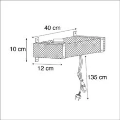 QAZQA Industriële Wandlamp Hout USB - Reena -Winkel Voor Woonverlichting 1000077154 0102