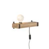 QAZQA Industriële Wandlamp Hout USB - Reena -Winkel Voor Woonverlichting 1000077154