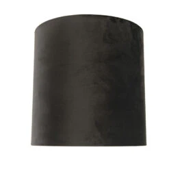 QAZQA Velours Lampenkap Zwart 40/40/40 Met Gouden Binnenkant -Winkel Voor Woonverlichting 1000078790 0103