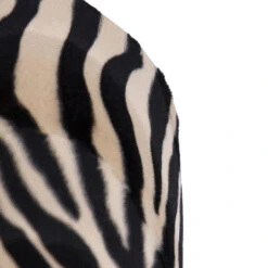 QAZQA Velours Lampenkap Zebra Dessin 35/35/20 Gouden Binnenkant -Winkel Voor Woonverlichting 1000078791 0103