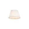 QAZQA Plisse Lampenkap Wit 25/16,5 Cm 1 QAZQA Plisse Lampenkap Wit 25/16,5 Cm -Winkel Voor Woonverlichting 1000078802