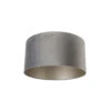 QAZQA Velours Lampenkap Grijs 50/50/25 -Winkel Voor Woonverlichting 1000078803