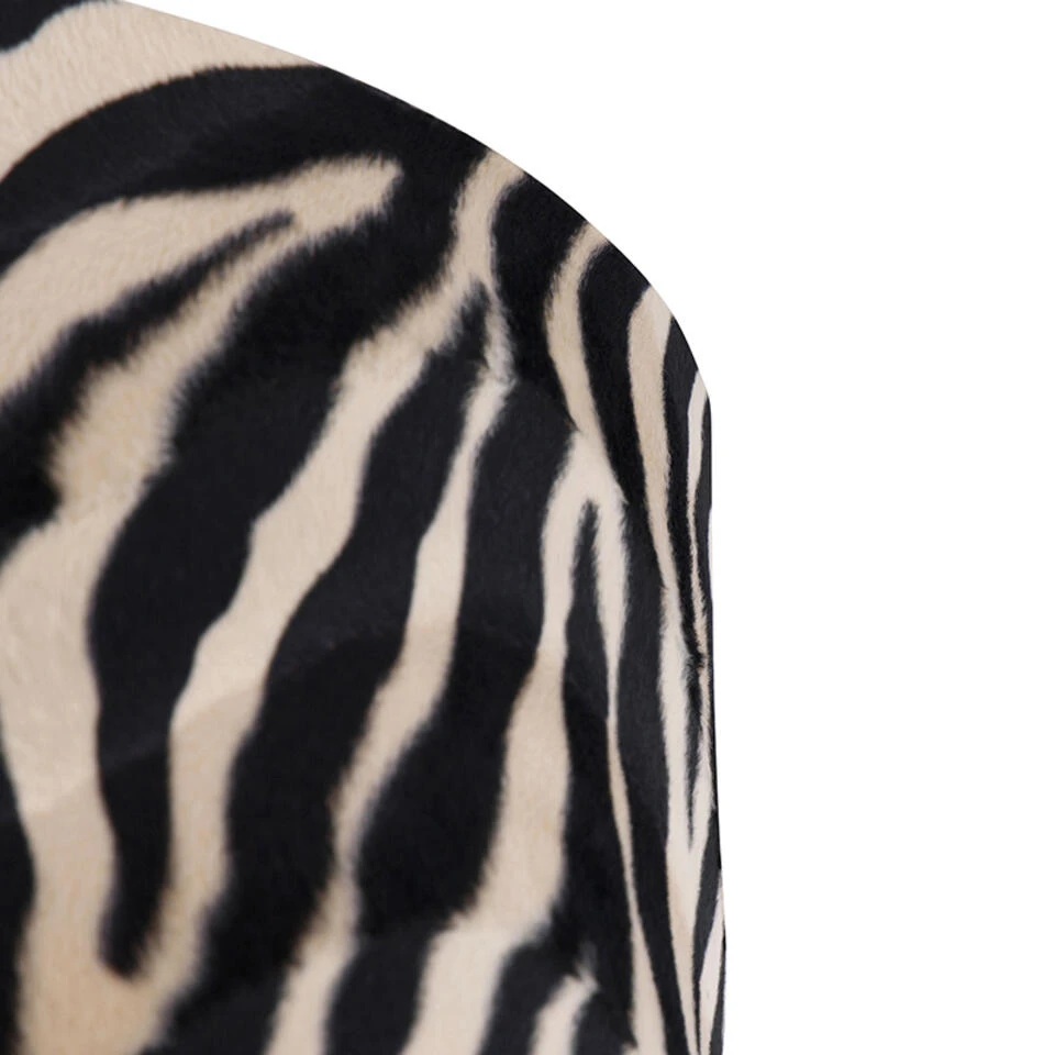 QAZQA Velours Lampenkap Zebra Dessin 40/40/40 Gouden Binnenkant 6 QAZQA Velours Lampenkap Zebra Dessin 40/40/40 Gouden Binnenkant - Afbeelding 4