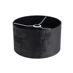 QAZQA Velours Lampenkap Zwart 35/35/20 -Winkel Voor Woonverlichting 1000078808 0101