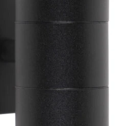 QAZQA Buitenwandlamp Zwart 2-lichts IP44 - Duo -Winkel Voor Woonverlichting 1000078864 0101