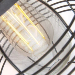 QAZQA Landelijke Buitenwandlamp Zwart IP44 - Guardado -Winkel Voor Woonverlichting 1000078879 0103