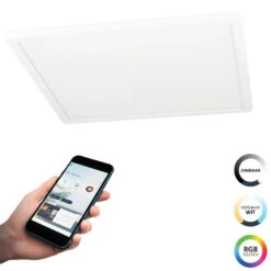 EGLO connect.z Rovito-Z Smart Plafondlamp - 42 cm - Wit - RGB 8 EGLO connect.z Rovito-Z Smart Plafondlamp - 42 cm - Wit - RGB -Winkel Voor Woonverlichting 1000084185 0102