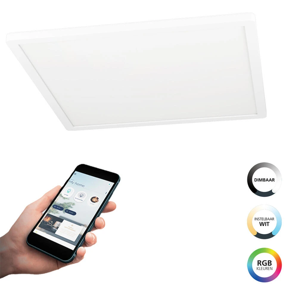 EGLO connect.z Rovito-Z Smart Plafondlamp - 42 cm - Wit - RGB 5 EGLO connect.z Rovito-Z Smart Plafondlamp - 42 cm - Wit - RGB - Afbeelding 3