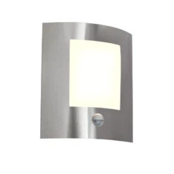 QAZQA Moderne Buitenwandlamp Staal Bewegingssensor IP44 - Emmerald 1