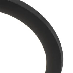 QAZQA Plafonnière Zwart 22,5 Cm Incl. LED 3-staps Dimbaar IP44 - Steve -Winkel Voor Woonverlichting 1000084682 0101