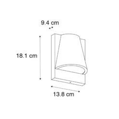 QAZQA Buitenwandlamp Zwart IP44 Met Bewegingsmelder - Femke -Winkel Voor Woonverlichting 1000084683 0102