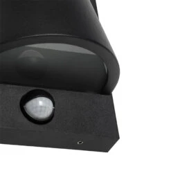 QAZQA Buitenwandlamp Zwart IP44 Met Bewegingsmelder - Femke -Winkel Voor Woonverlichting 1000084683 0103