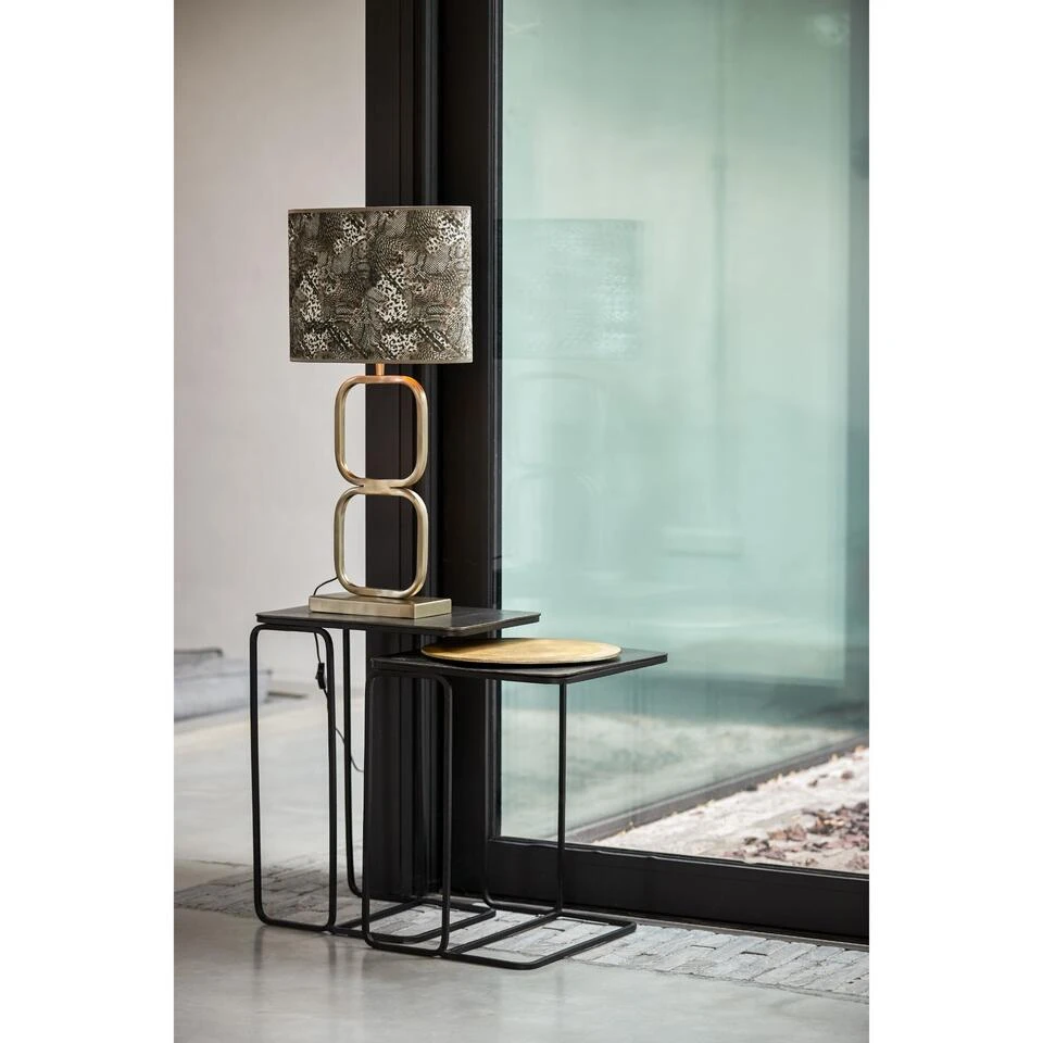 Lampvoet Lutika - Goud - 23x11,5x46cm 4 Lampvoet Lutika - Goud - 23x11,5x46cm - Afbeelding 2