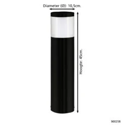 EGLO connect.z Basalgo-Z Smart Sokkellamp Buiten- E27 - 45 cm - Zwart -Winkel Voor Woonverlichting 1000085349 0103