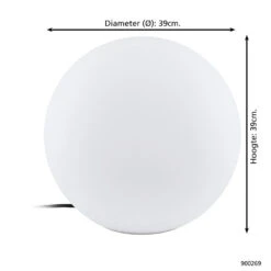 EGLO Connect.z Monterolo-Z Smart Vloerlamp Buiten- E27 - Ø 39 Cm -Winkel Voor Woonverlichting 1000085386 0103