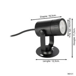 EGLO connect.z Nema-Z Smart Grondpin Buiten - 12,5 cm - Zwart - RGB -Winkel Voor Woonverlichting 1000085398 0103