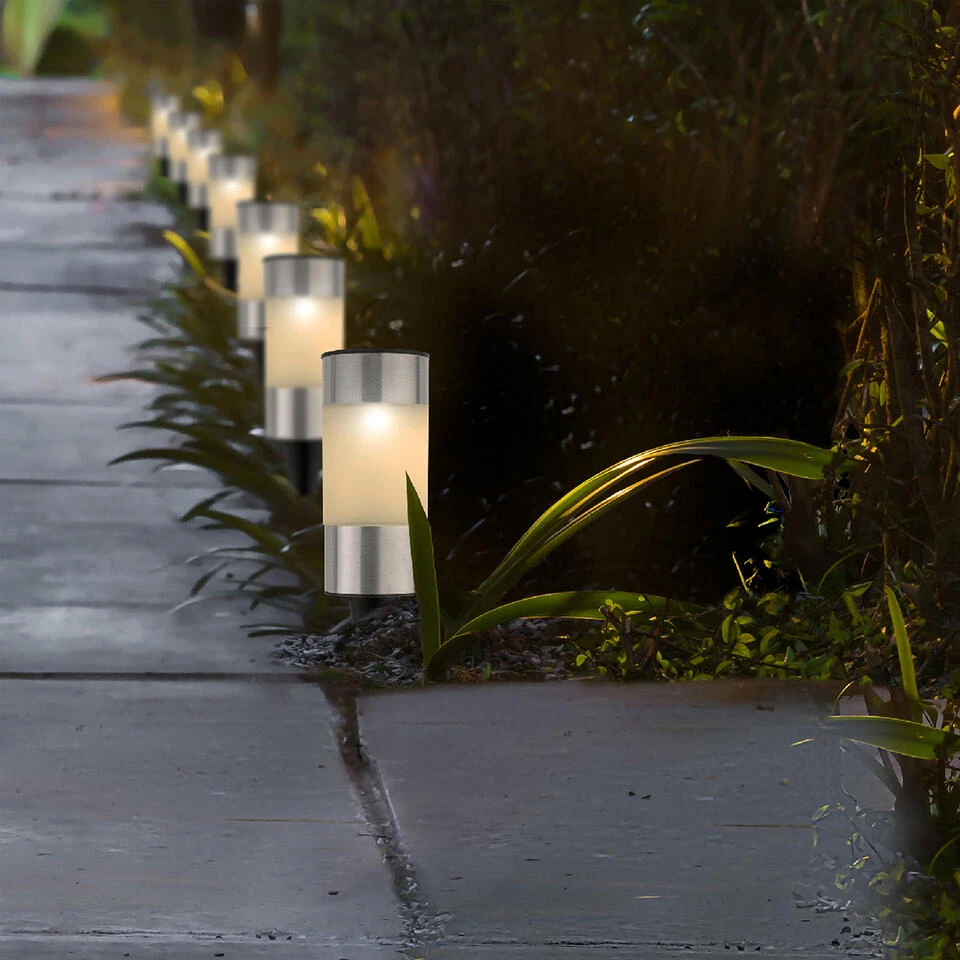 Lumineo Prikspot Set - 10 Stuks - Zilver - H14 Cm - RVS 4 Lumineo Prikspot Set - 10 Stuks - Zilver - H14 Cm - RVS - Afbeelding 2