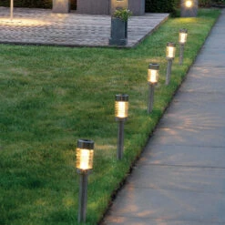 Lumineo Prikspots Set - 10 ST - Zilver - H26 Cm - RVS -Winkel Voor Woonverlichting 1000088219 0102