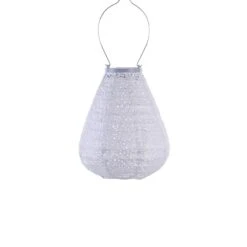 Lumiz - Solar Lampion Paisley Tulip - 20 Cm - Silver