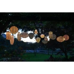 Lumiz - Solar Lampion Fan Drop - 28 Cm - Oranje -Winkel Voor Woonverlichting 1000092658 0111
