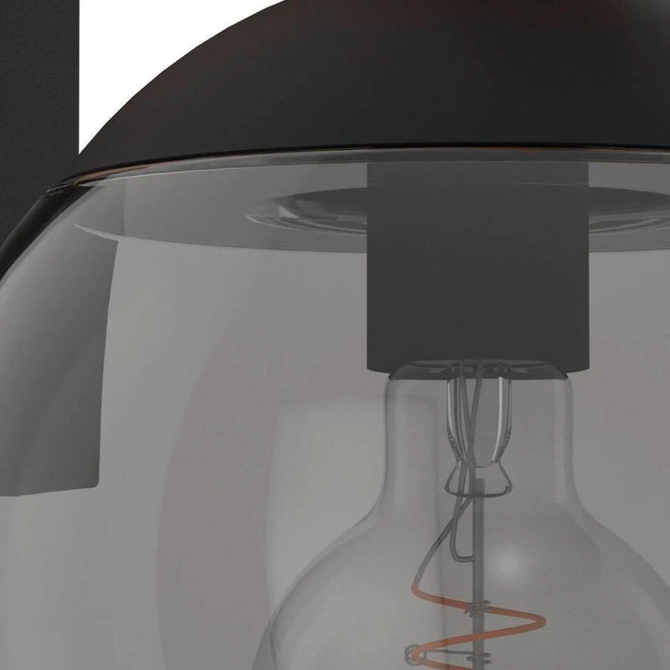 EGLO BUFALATA Wandlamp - Buitenverlichting - E27 - Zwart, Bruin 5 EGLO BUFALATA Wandlamp - Buitenverlichting - E27 - Zwart, Bruin - Afbeelding 3