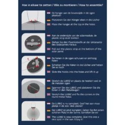 Lumiz Solar Buitenlampion Ikat Diamond - Solar Tuinverlichting - 28 Cm - Taupe -Winkel Voor Woonverlichting 1000094929 0102