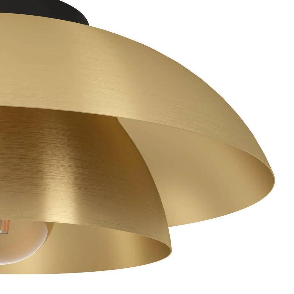 EGLO Cenciara Plafondlamp - E27 - Ø 40 Cm - Goud - Staal 4 EGLO Cenciara Plafondlamp - E27 - Ø 40 Cm - Goud - Staal - Afbeelding 2