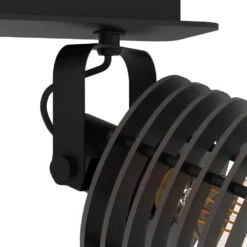 EGLO Segovia Spot - E27 - 33,5 Cm - Zwart - Staal/Hout 7 EGLO Segovia Spot - E27 - 33,5 Cm - Zwart - Staal/Hout -Winkel Voor Woonverlichting 1000095939 0101