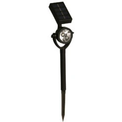Luxform Solar Tuinlamp - 1x - Zwart - LED Softtone Effect -Winkel Voor Woonverlichting 1000099600 0100