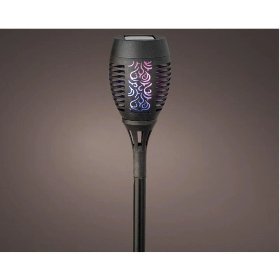 Lumineo Tuinfakkel - Solar - LED - Vlameffect - 49 Cm 4 Lumineo Tuinfakkel - Solar - LED - Vlameffect - 49 Cm - Afbeelding 2