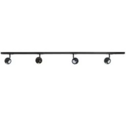 Highlight Railsysteem Trackline 150 Cm - 4 Retrobol Spots - Zwart -Winkel Voor Woonverlichting 1354044449 0102