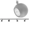 Highlight Railsysteem Trackline 150 Cm - 4 Retrobol Spots - Zwart -Winkel Voor Woonverlichting 1354044449