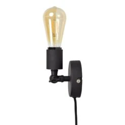 Urban Interiors Wandlamp Bulby - 1 Lichts - 9 X14 Cm - Zwart -Winkel Voor Woonverlichting 1437493419 0101