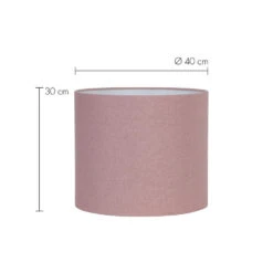 Lampenkap Cilinder LIVIGNO - 40-40-30cm - Roze -Winkel Voor Woonverlichting 1623627203 0110